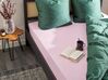 Lenzuolo con angoli cotone rosa pastello 140 x 200 cm JANBU_845353