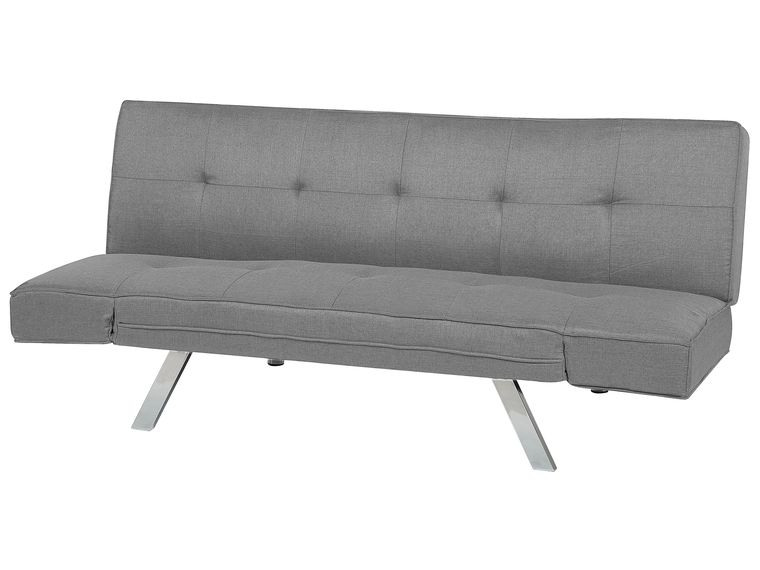 Fabric Sofa Bed Light Grey BRISTOL II Beliani.co.uk