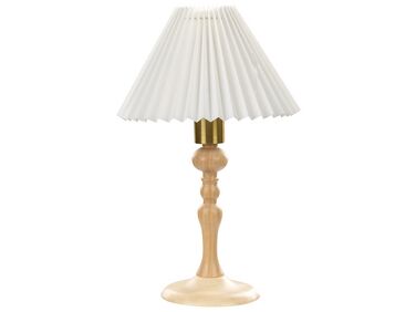 Bordlampe lyst egetræ H 39 cm COOKS