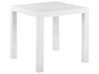 Trädgårdsmöbelset av bord och 4 stolar vit FOSSANO _807717