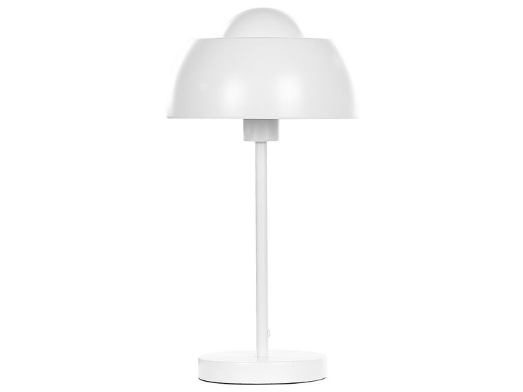 Lampa stołowa metalowa biała SENETTE_822313