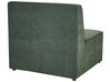 3-istuttava sohva ja rahi vakosametti tummanvihreä LEMVIG_869493