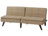 Fabric Sofa Bed Light Brown RONNE_706460
