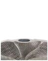 Vaso decorativo metallo argento 21 cm URGENCH_823144