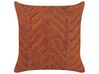 Set of 2 Tufted Cotton Cushions 45 x 45 cm Orange LEWISIA_838815