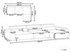 3-miestna modulárna rohová buklé pohovka ľavostranná biela HELLNAR_911224
