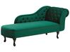 Right Hand Chaise Lounge Velvet Green NIMES_805959