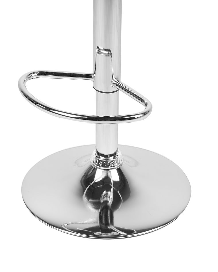 Set of 2 Faux Leather Swivel Bar Stools White CONWAY Beliani.co.uk