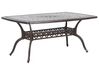 Table de jardin en aluminium marron 102 x 165 cm LIZZANO_765535