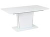 Tavolo da pranzo estensibile vetro bianco 160/200 x 90 cm SUNDS_821113