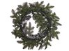 Pre-Lit Snowy Christmas Wreath ⌀ 70 cm White SUNDO_813321