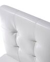 Faux Leather Bar Chair Off-White MADISON_763484