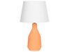 Lampa stołowa ceramiczna pomarańczowa LAMBRE_878590