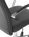 Kancelárska stolička z umelej kože čierna OSCAR_812064