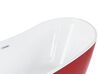 Bañera de acrílico rojo/plateado/blanco 150 x 75 cm ANTIGUA_828410