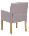 Fabric Dining Chair Light Grey ROCKEFELLER_770987