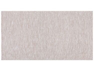 Teppich Baumwolle beige 80 x 150 cm Kurzflor DERINCE