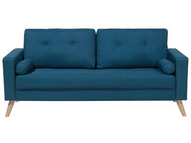 Canapé 2 places en tissu bleu foncé KALMAR