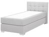Fabric EU Single Size Divan Bed Light Grey ADMIRAL_734738