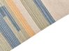 Kelim Teppich Baumwolle mehrfarbig 140 x 200 cm geometrisches Muster Kurzflor APARAN_869636
