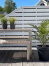 Ensemble de jardin en aluminium et bois composite marron NARDO_829092