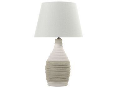 Luxusní béžová noční stolní lampa TORMES