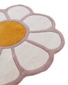 Vlnený detský koberec v tvare kvetu ⌀ 120 cm viacfarebný THUMBELINA_910766