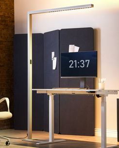 LED-lattiavalaisin alumiini hopea MENSA