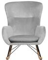 Velvet Rocking Chair Light Grey ELLAN_745362