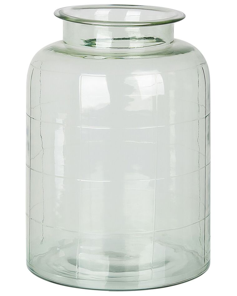 Bloemenvaas lichtgroen glas 35 cm VINDALOO_830536