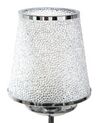 Kronleuchter mit Schirmen Metall silber 6-flammig Kegelform BRADANO_684597