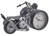 Iron Table Clock Motorcycle Black and Silver BERNO_796645