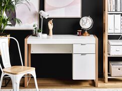 Työpöytä 110x50 cm valkoinen JOHNSON