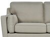 3 Seater Fabric Sofa Beige LOKKA_897624