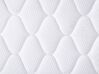 Colchón de muelles embolsados medio de poliéster blanco crema/gris 90 x 200 cm SPLENDOUR_708707