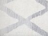 Teppich hellbeige / grau 140 x 200 cm geometrisches Muster Shaggy PENDIK_857625