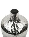 Vaso decorativo em alumínio prateado 33 cm INSHAS_765786