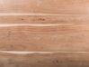 	Mesa de comedor de madera de acacia clara/negro 200 x 95 cm HEBY_745093