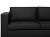 3-Sitzer Sofa Leder schwarz HELSINKI_678880