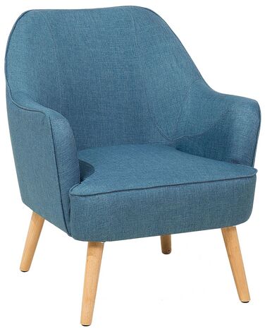 Fabric Armchair Teal Blue LOKEN