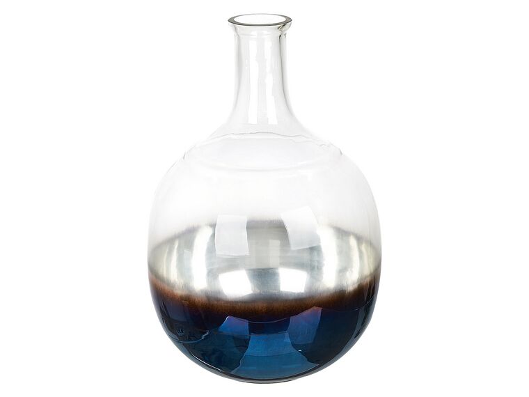 Vase gennemsigtigt glas flerfarvet 34 cm RAZALA_830411