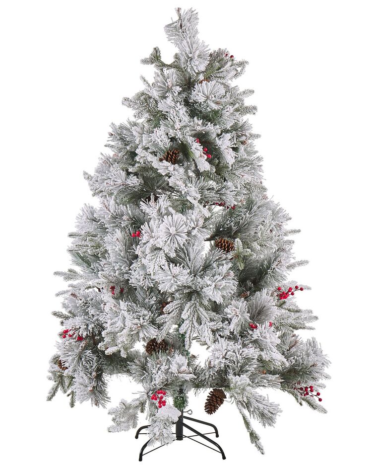 Árbol de Navidad blanco/verde 180 cm MASALA_812962
