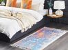 Teppich mehrfarbig 80 x 150 cm abstraktes Muster Fransen Kurzflor ACARLAR_817378