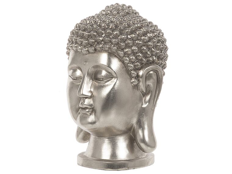 Figurka głowa srebrna BUDDHA_742302