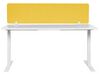 Pannello divisorio per scrivania giallo 160 x 40 cm WALLY_853202