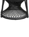 Rattan Peacock Chair Black EMMANUELLE_836248