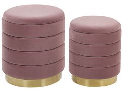 Rahi sametti säilytystila vaaleanpunainen 2 kpl GARLAND Rahi sametti säilytystila vaaleanpunainen 2 kpl GARLAND