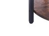 Beistelltisch dunkler Holzfarbton / schwarz rund ⌀ 40 cm TOLAR_824247