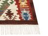 Kelim Teppich Wolle mehrfarbig 80 x 150 cm orientalisches Muster Kurzflor AREVIK_859496