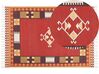 Bavlnený kelímový koberec 160 x 230 cm viacfarebný PARAKAR_870165